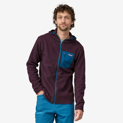 Patagonia R1エア・フルジップ・フーディ Sサイズ 少く FA22 カーキ