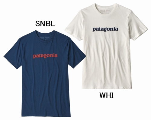 Patagonia★パタゴニア テキストロゴ Tee ブラック XS